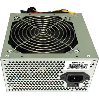 Блок питания HIPER ATX 600W HPM-600 (24+4+4pin) PPFC 120mm fan 4xSATA