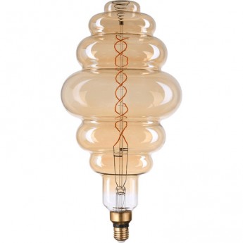 Лампочка HIPER LED VINTAGE FILAMENT FLEXIBLE MARSHMALLOW 8W 520Lm E27 120275 1800K AMBER Лампочка HIPER LED VINTAGE FILAMENT FLEXIBLE MARSHMALLOW 8W 520Lm E27 120275 1800K AMBER
