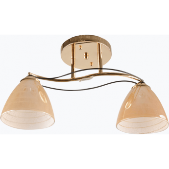 Люстра HIPER 2хE27х60Вт GOLD/CHROME H011-2