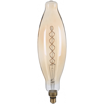 Светодиодная лампочка HIPER VINTAGE FILAMENT FLEXIBLE BT120 8W 570Lm E27 120420 1800K AMBER HL-2204
